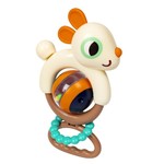 Игрушка-погремушка "ОЗОРНОЙ ЗАЙКА" BABY YOU BONDIBON, на присоске, пластм., BOX