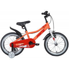 Велосипед NOVATRACK 16" PRIME сталь, терракот, полная защита цепи, торм V-brake, короткие крылья