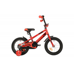 Велосипед NOVATRACK 14" EXTREME красный, сталь, тормоз нож, короткие крылья, полная защ.цепи