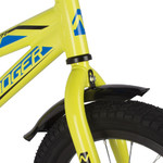 Велосипед NOVATRACK 14" DODGER алюм.,зелёный, тормоз нож, короткие крылья, полная защита цепи