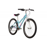 Велосипед NOVATRACK 24" JENNY сталь 12'', голубой, 6 скор.TY21/TS-38/SG-6S, V-brake