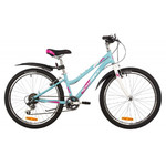 Велосипед NOVATRACK 24" JENNY сталь 12'', голубой, 6 скор.TY21/TS-38/SG-6S, V-brake