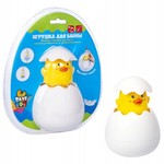 Игрушка для купания "УТЕНОК" BABY YOU BONDIBON, в яйце , с брызгалкой