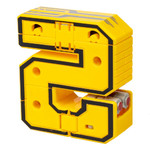 Трансформер 2в1 BONDIBOT Bondibon PB 13x7x4 см, жёлтый пластик.бокс, цифра"5".