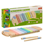 Игр. муз. деревянная Bondibon ксилофон СЛОНИК, BOX