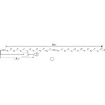 н.г.эл.гирл.наружн.220в.гидроизол.400л. LED (4/8ф)20м.,бел.цв.(бел.провод)