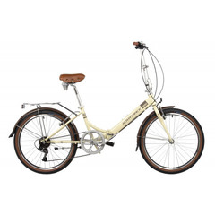 Велосипед NOVATRACK 20" складной, AURORA, бежевый, Shimano 6 speed, TY21/TS38/SG-6SI