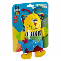 Игр. разв. мяг., погремушка 16 см., КОТ, Bondibon, CRD 19х15 см., арт. TE8156-16