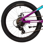 Велосипед NOVATRACK 20" KATRINA, алюм.рама, фуксия-фиолетовый, 6-скор, TY21/TS38, диск.тор.STG