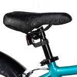 Велосипед NOVATRACK 16" KATRINA алюм., зелёный-фиолетов, полная защ.цепи, V-brake, короткие крылья