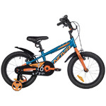 Велосипед NOVATRACK 16" EXTREME алюм., бирюзовый, полная защ.цепи, V-brake, короткие крылья, полная