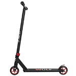 Самокат Novatrack Wolf 40, 110 мм, черный с красным