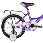 Велосипед NOVATRACK 16", VECTOR, фиолетовый, полная защита цепи,тормоз нож., крылья, багажник