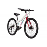 Велосипед NOVATRACK 24" NOVARA алюм.рама 10, белый, 6-скор,TY300/TS38/TZ500I, диск.торм.STG, жёсткая
