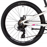 Велосипед NOVATRACK 24" NOVARA алюм.рама 10, белый, 6-скор,TY300/TS38/TZ500I, диск.торм.STG, жёсткая