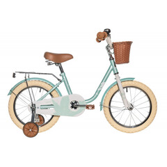 Велосипед NOVATRACK 14" MAPLE, светло бирюзовый, полная защита цепи,тормоз нож.,крылья, багажник, пе
