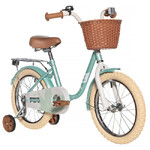Велосипед NOVATRACK 18" MAPLE, светло бирюзовый, полная защита цепи,тормоз нож.,крылья, багажник, пе