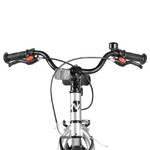 Велосипед NOVATRACK 20" PHANTOM, алюминий, серебристый,  защита цепи, тормоз V-Brake