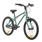 Велосипед NOVATRACK 20" PHANTOM, алюминий, серо-зелёный хамелеон,  защита цепи, тормоз V-Brake