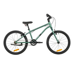 Велосипед NOVATRACK 20" PHANTOM, алюминий, серо-зелёный хамелеон,  защита цепи, тормоз V-Brake