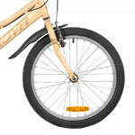 Велосипед NOVATRACK 20" ALICE песочный,  стальная рама, 6 скор., Shimano TY21/Microshift TS38, V- br