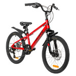 Велосипед NOVATRACK 20" POINTER красный,  стальная рама, 6 скор., Shimano TY21/Microshift TS38, диск