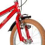 Велосипед NOVATRACK 18" VALIANT, сталь,красный, полная защита цепи, ручной передний и задний тормоз,
