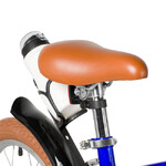 Велосипед NOVATRACK 18" VALIANT, сталь, тёмно-синий, полная защита цепи, ручной передний и задний то