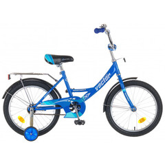 Велосипед NOVATRACK 18" VECTOR синий, тормоз нож, крылья, багажник, полная защ.цепи