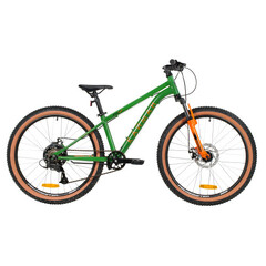 Велосипед FOXX 24" CAIMAN JR зеленый, сталь, размер 12"