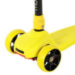 Самокат Novatrack RainBow Car, колеса 120x80 мм, желтый
