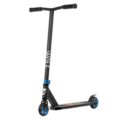 Самокат Novatrack Wolf 30, 100 мм, черный с синим