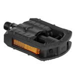 Педали STG FP-871ZU складные ,пластиковые, с втулкой скольжения, ось стальная 9/16, черные.