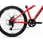 Велосипед NOVATRACK 24" BATTLER сталь 12'', красный, 6 скор.TZ500/TS-38/SG-6S, диск.торм STG