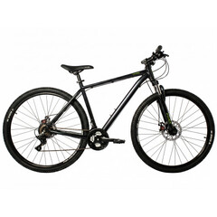 Велосипед FOXX 29" CAIMAN черный, сталь, размер 18