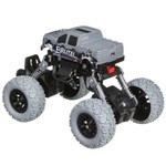 Инерц.(Pull back) пласт. джип 4WD на пружинной подвеске, Bondibon "Парк Техники", цвет серый с граффити, ВОХ 16,5х12х12 см, арт.9730.