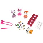 Набор детской декорат. косметики Bondibon Eva Moda, BOX 30х24х3,4 см; лаки для ногтей 3 оттенка (14,1г), украшения для ногтей самоклеющиеся пласт.стразы 24 шт., накладные ногти 12 шт., разделитель для пальцев EVA, пинцет 1 шт., пилочка для ногтей 1 шт., п