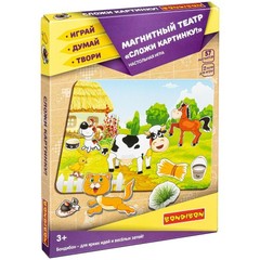 Магнитный театр BONDIBON, Сложи картинку! (57 магнитов)