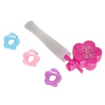 Набор детской декор. косметики Bondibon Eva Moda, BOX 24*15*5*2,5 см; бабочка с тенями для век 4 оттенка (2,8г), 2 аппликатора, помады 2 оттенка (1,6г), лак для ногтей (7,8г), цветок-футляр с блеском для губ (1,4г), 3 заколки; арт.20678C2.