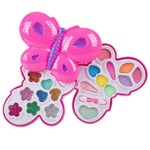 Набор детской декор. косметики Bondibon Eva Moda, BOX 28,5*23,5*6 см; косметичка-бабочка, раздвижная: тени для век с блёстками 7 оттенков (4г), 1 аппликатор, тени для век 8 оттенков (5,2г); арт.10227F3.