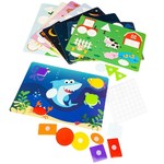 Игра на липучках BONDIBON. ГЕОМЕТРИЧЕСКИЕ АППЛИКАЦИИ 3+