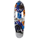 Пластик. скейтборд , разм. деки 27"x8", подвеска-Al 4",колеса PU 60х45 мм 80А светящ.,подшипники ABEC-7.