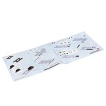 Конструктор Bondibon, ТЕХНИКА, Гоночная машина, инерц., белая, 489 дет., BOX