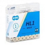 Цепь KMC HL1 Halflink, 1ск., 100 зв., золотой